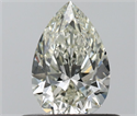 Natural Diamond 0.51 Carats, Pear with  Cut, J Color, VVS1 Clarity and Certified by IGI