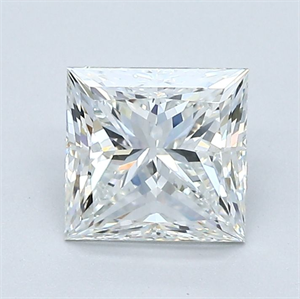 Picture of Natural Diamond 1.31 Carats, Princess with  Cut, H Color, VS2 Clarity and Certified by GIA