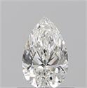Natural Diamond 0.50 Carats, Pear with  Cut, H Color, VS1 Clarity and Certified by GIA