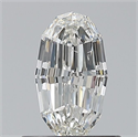 Diamante Natural 0.70 quilates, Ovalado , Color H, claridad SI1 y certificado GIA