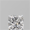 Diamante Natural 0.51 quilates, Princesa , Color E, claridad VVS1 y certificado GIA