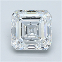 Natural Diamond 2.20 Carats, Asscher with  Cut, D Color, VS2 Clarity and Certified by GIA