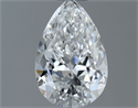 Natural Diamond 0.60 Carats, Pear with  Cut, E Color, VS2 Clarity and Certified by GIA
