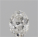 Natural Diamond 0.56 Carats, Oval with  Cut, F Color, SI1 Clarity and Certified by GIA