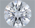 Lab Grown Diamond 1.07 Carats, Round with Ideal Cut, D Color, VVS2 Clarity and Certified by IGI