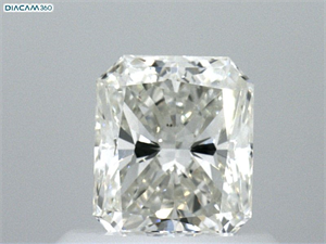 Picture of Natural Diamond 0.74 Carats, Radiant with  Cut, H Color, VS1 Clarity and Certified by GIA