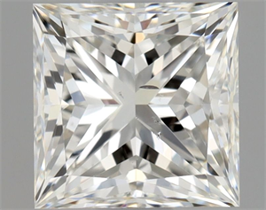 Picture of Natural Diamond 1.00 Carats, Princess with  Cut, H Color, SI1 Clarity and Certified by GIA