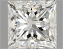 Natural Diamond 1.00 Carats, Princess with  Cut, H Color, SI1 Clarity and Certified by GIA
