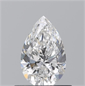 Natural Diamond 0.50 Carats, Pear with  Cut, E Color, VS2 Clarity and Certified by GIA