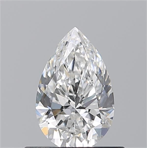 Picture of Natural Diamond 0.50 Carats, Pear with  Cut, E Color, VS2 Clarity and Certified by GIA