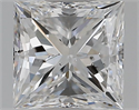 Natural Diamond 1.01 Carats, Princess with  Cut, D Color, SI2 Clarity and Certified by GIA