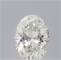 Natural Diamond 0.51 Carats, Oval with  Cut, G Color, VVS2 Clarity and Certified by IGI