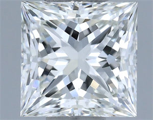 Picture of Natural Diamond 0.61 Carats, Princess with  Cut, H Color, VVS1 Clarity and Certified by IGI
