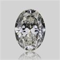 Natural Diamond 0.60 Carats, Oval with  Cut, J Color, VVS1 Clarity and Certified by GIA