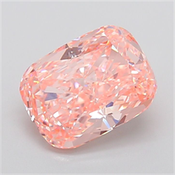 Picture of Lab Grown Diamond 5.16 Carats, CUSHION MODIFIED with  Cut, Fancy Vivid Pink Color, VS1 Clarity and Certified by IGI
