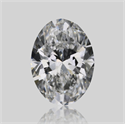 Natural Diamond 0.41 Carats, Oval with  Cut, D Color, SI1 Clarity and Certified by GIA