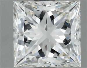 Picture of Natural Diamond 1.21 Carats, Princess with  Cut, I Color, VVS1 Clarity and Certified by IGI