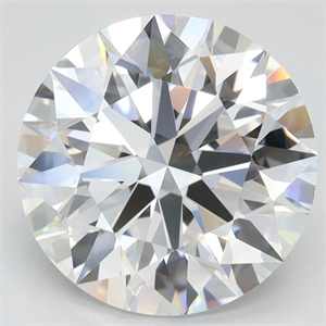 Picture of Lab Grown Diamond 3.52 Carats, Round with Ideal Cut, D Color, VVS1 Clarity and Certified by IGI