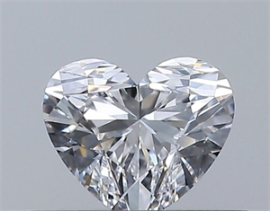Picture of Natural Diamond 0.31 Carats, Heart with  Cut, D Color, VVS2 Clarity and Certified by GIA