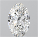 Natural Diamond 2.09 Carats, Oval with  Cut, E Color, FL Clarity and Certified by GIA