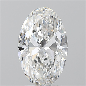 Picture of Natural Diamond 2.09 Carats, Oval with  Cut, E Color, FL Clarity and Certified by GIA