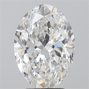 Foto Diamante Natural 3.50 quilates, Ovalado , Color E, claridad VS2 y certificado GIA de
