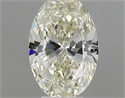 Natural Diamond 0.33 Carats, Oval with  Cut, K Color, VVS1 Clarity and Certified by IGI