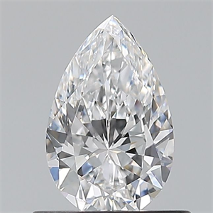 Picture of Natural Diamond 0.60 Carats, Pear with  Cut, D Color, VVS1 Clarity and Certified by GIA