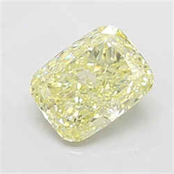 Picture of Lab Grown Diamond 1.57 Carats, CUSHION MODIFIED with  Cut, Fancy Yellow Color, VS1 Clarity and Certified by IGI