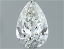 Natural Diamond 0.91 Carats, Pear with  Cut, H Color, VS2 Clarity and Certified by IGI