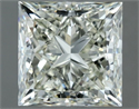 Natural Diamond 1.03 Carats, Princess with  Cut, J Color, IF Clarity and Certified by IGI