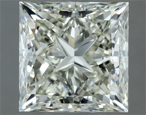 Picture of Natural Diamond 1.03 Carats, Princess with  Cut, J Color, IF Clarity and Certified by IGI
