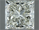 Natural Diamond 1.03 Carats, Princess with  Cut, J Color, IF Clarity and Certified by IGI