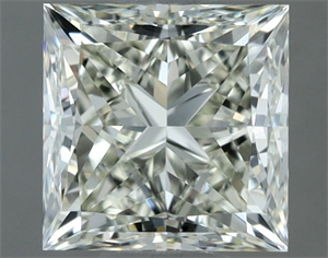 Picture of Natural Diamond 1.03 Carats, Princess with  Cut, J Color, IF Clarity and Certified by IGI