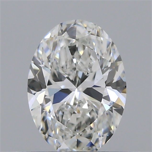 Picture of Natural Diamond 0.42 Carats, Oval with  Cut, F Color, VVS2 Clarity and Certified by GIA