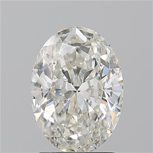 Picture of Natural Diamond 1.71 Carats, Oval with  Cut, I Color, SI2 Clarity and Certified by GIA