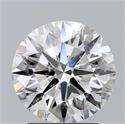 Natural Diamond 2.34 Carats, Round with Excellent Cut, E Color, SI2 Clarity and Certified by GIA