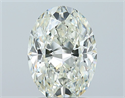 Natural Diamond 1.70 Carats, Oval with  Cut, J Color, SI1 Clarity and Certified by GIA