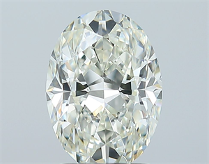 Picture of Natural Diamond 1.70 Carats, Oval with  Cut, J Color, SI1 Clarity and Certified by GIA