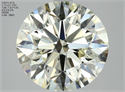 Natural Diamond 1.73 Carats, Round with Excellent Cut, L Color, VS2 Clarity and Certified by HRD