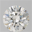 Diamante Natural 4.06 quilates, Redondo , Color K, claridad VS2 y certificado GIA