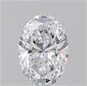 Natural Diamond 1.20 Carats, Oval with  Cut, D Color, SI1 Clarity and Certified by GIA