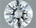 Natural Diamond 0.70 Carats, Round with Very Good Cut, F Color, SI1 Clarity and Certified by IGI