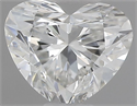 Natural Diamond 0.41 Carats, Heart with  Cut, F Color, VVS1 Clarity and Certified by IGI