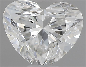 Picture of Natural Diamond 0.41 Carats, Heart with  Cut, F Color, VVS1 Clarity and Certified by IGI