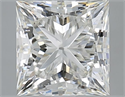 Natural Diamond 3.00 Carats, Princess with  Cut, H Color, VS1 Clarity and Certified by IGI