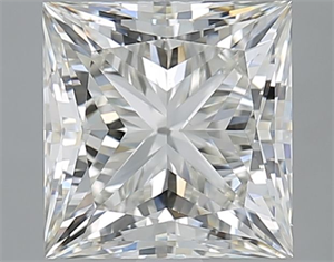 Picture of Natural Diamond 3.00 Carats, Princess with  Cut, H Color, VS1 Clarity and Certified by IGI