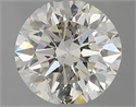 Natural Diamond 1.04 Carats, Round with Excellent Cut, I Color, SI2 Clarity and Certified by HRD