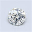Natural Diamond 0.80 Carats, Round with Excellent Cut, K Color, I1 Clarity and Certified by GIA