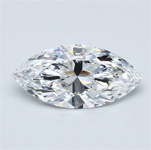 Picture of Natural Diamond 3.06 Carats, Marquise with  Cut, D Color, FL Clarity and Certified by GIA